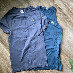 Women’s ONER Blue and Gray Athletic Shirts (s)
